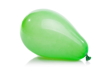 Image showing green balloon isolated on white
