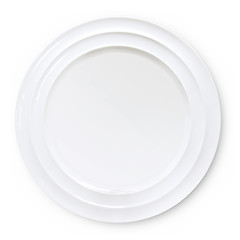 Image showing Empty plate isolated on white