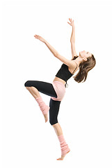 Image showing Posing young dancer isolated on white background