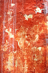 Image showing texture of the old stucco wall with cracks