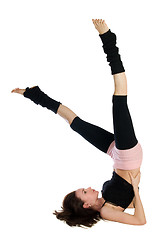 Image showing posing young dancer isolated on white background