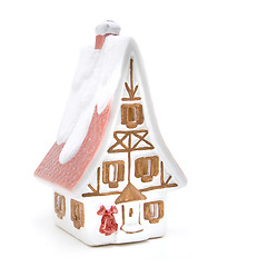 Image showing christmas house isolated on white