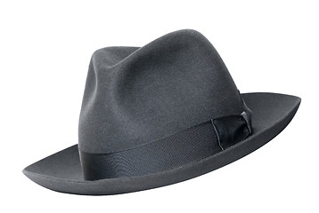 Image showing retro black hat isolated on white