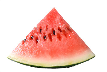 Image showing red watermelon slice isolated on white