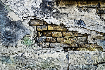 Image showing Grunge old bricks wall texture