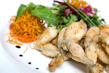 Image showing fried frogs legs