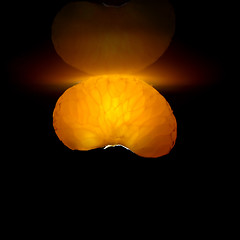 Image showing Tangerine on black