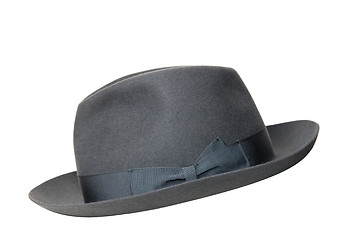Image showing retro black hat isolated on white