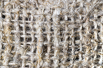 Image showing macro of burlap texture