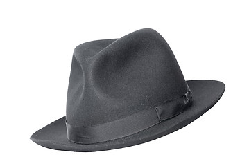 Image showing retro black hat isolated on white