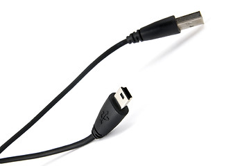 Image showing Mini-usb cable isolated on white