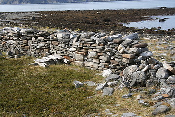 Image showing Stone fence