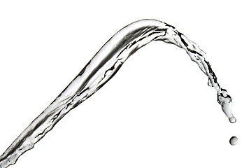 Image showing water splash isolated on white