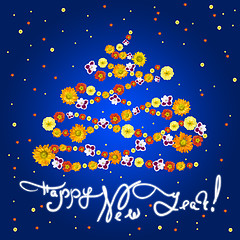 Image showing new year greeting card