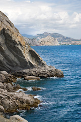 Image showing landscape with sea and mountains