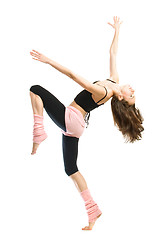 Image showing posing young dancer isolated on white background