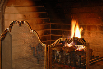 Image showing fireplace