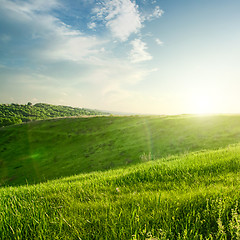 Image showing landscape on sunset