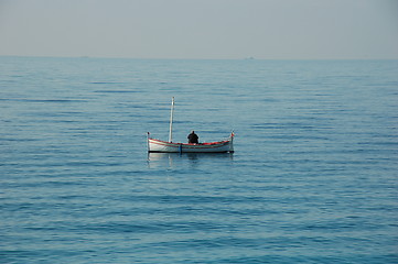 Image showing Lonely Fisherman