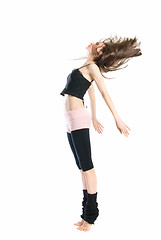 Image showing posing young dancer isolated on white background