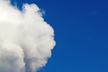 Image showing clouds on the blue sky