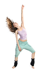 Image showing Posing young dancer isolated on white background