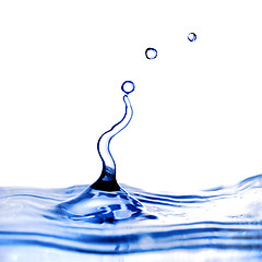 Image showing water splash isolated on white