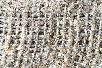 Image showing macro of burlap texture