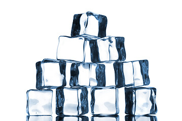 Image showing ice cubes isolated on white