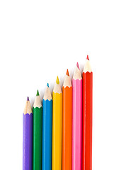 Image showing color pencils isolated on white