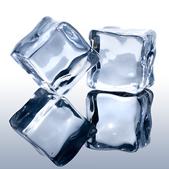 Image showing ice cubes on white