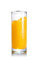 Image showing orange juice in the glass isolated on white