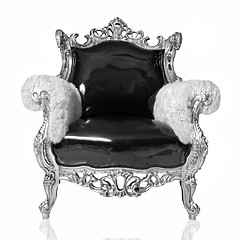 Image showing antique chair isolated on white
