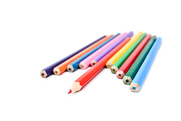 Image showing color pencils isolated on white