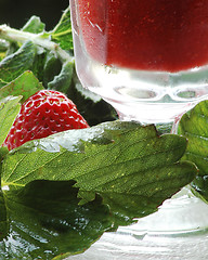 Image showing strawberry drink