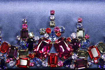 Image showing various color shiny gems