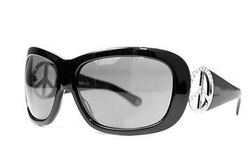 Image showing Black female sunglasses isolated on white