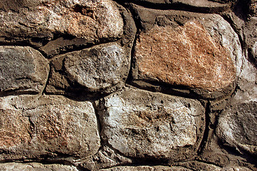 Image showing Close-up stone wall texture
