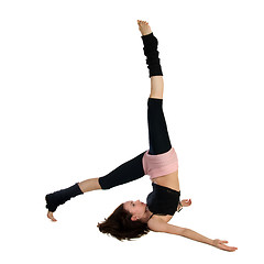 Image showing posing young dancer isolated on white background