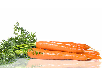 Image showing carrot with leaves