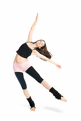 Image showing posing young dancer isolated on white background
