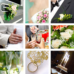 Image showing Color wedding photo set