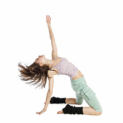 Image showing Posing young dancer isolated on white background