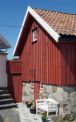 Image showing Traditional red house