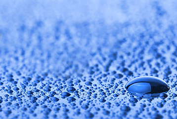 Image showing macro photo of water drops