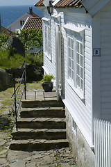 Image showing Village houses in Norway