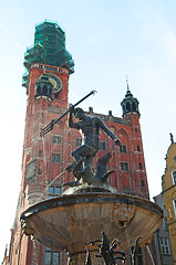 Image showing Neptun fountain in Gdansk