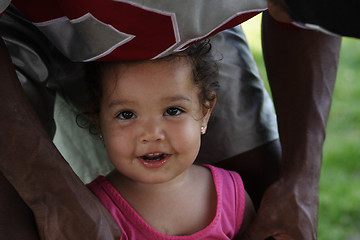 Image showing baby and her daddy