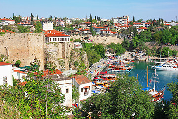 Image showing Turkey. Antalya town. View of harbor 