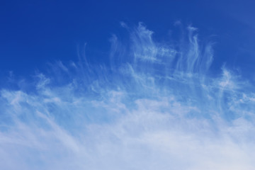 Image showing Easy crests of white clouds